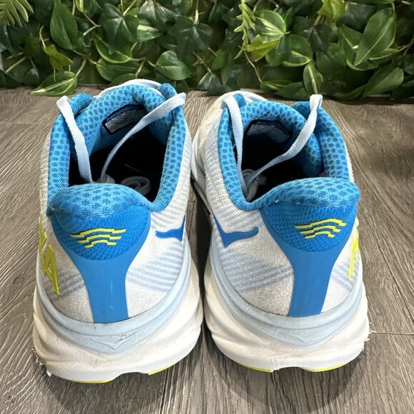 Hoka One One Clifton 9 Shoes Mens 10.5 D Ice Water Blue Running Walking Sneakers main image 9